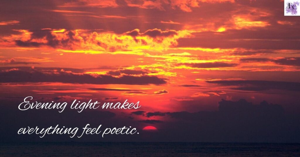 Evening Glow Instagram Captions