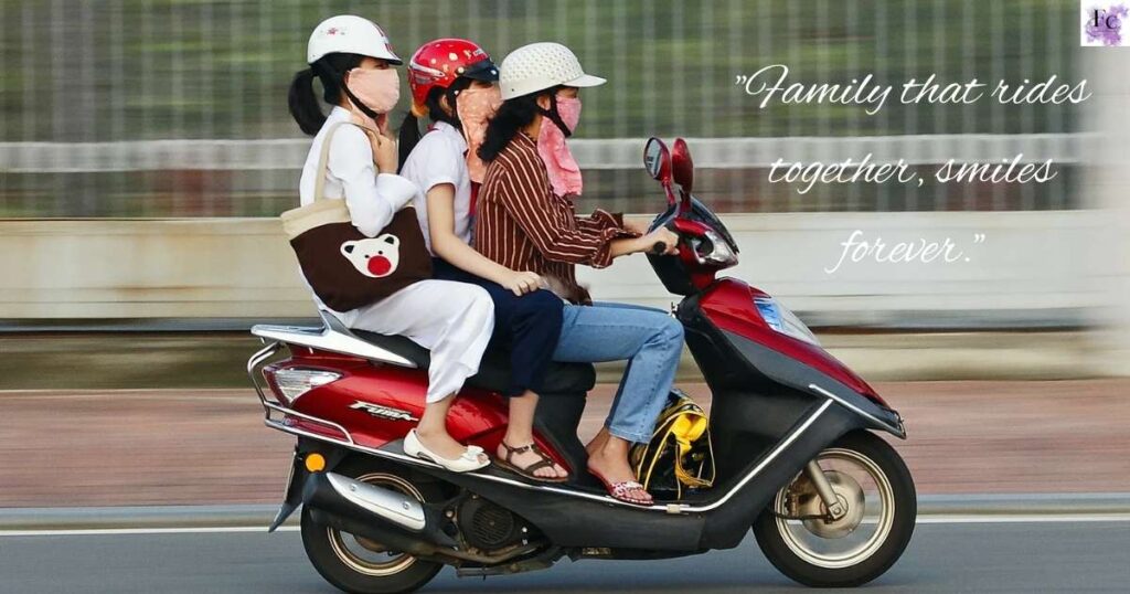 Family Rides Captions