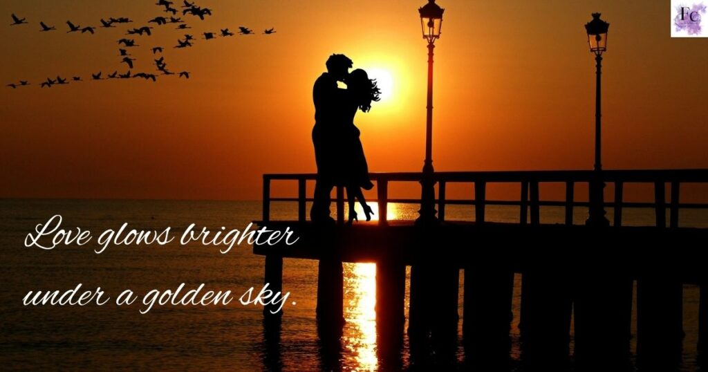Love and Sunset Instagram Captions