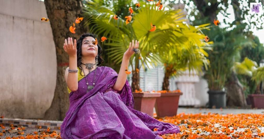 Modern Saree Captions for Instagram