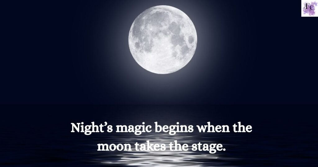 Night Moon Captions for Instagram