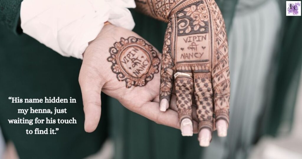 Romantic Mehndi Quotes for Bride and Groom