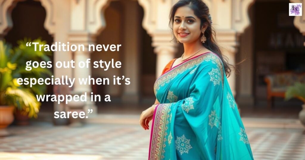 Traditional Saree Caption for Instagram 