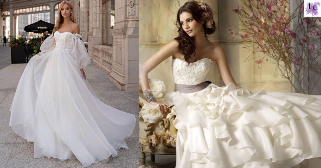Attractive Caption for White Dress