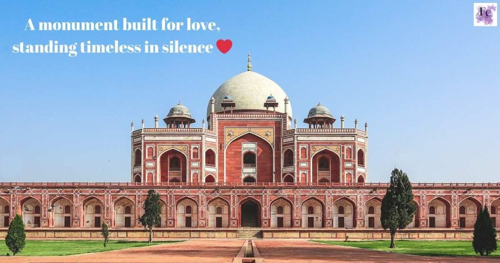 Captions for Humayun’s Tomb