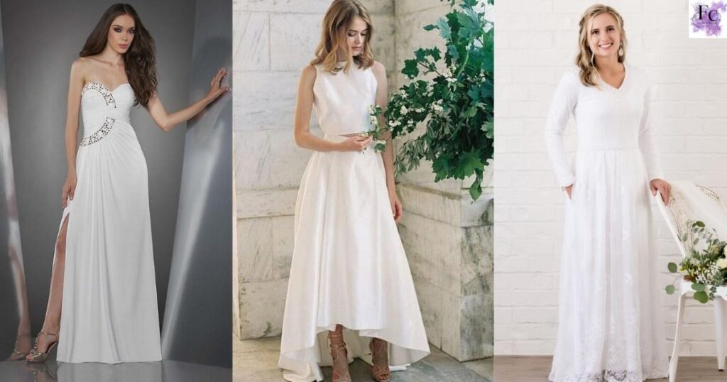 Elegant White Dress Captions