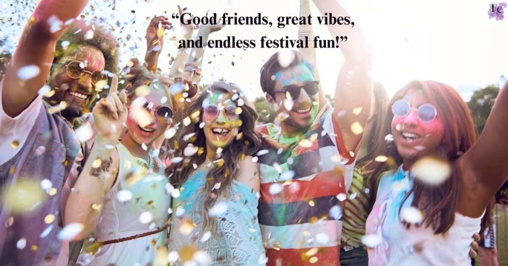 Festival Instagram Captions with Friends 