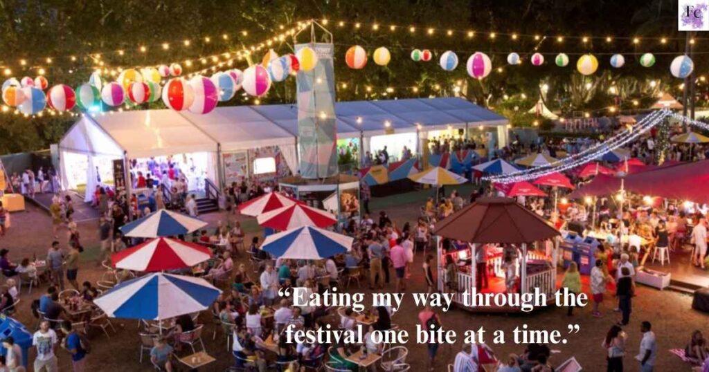 Food Festival Captions