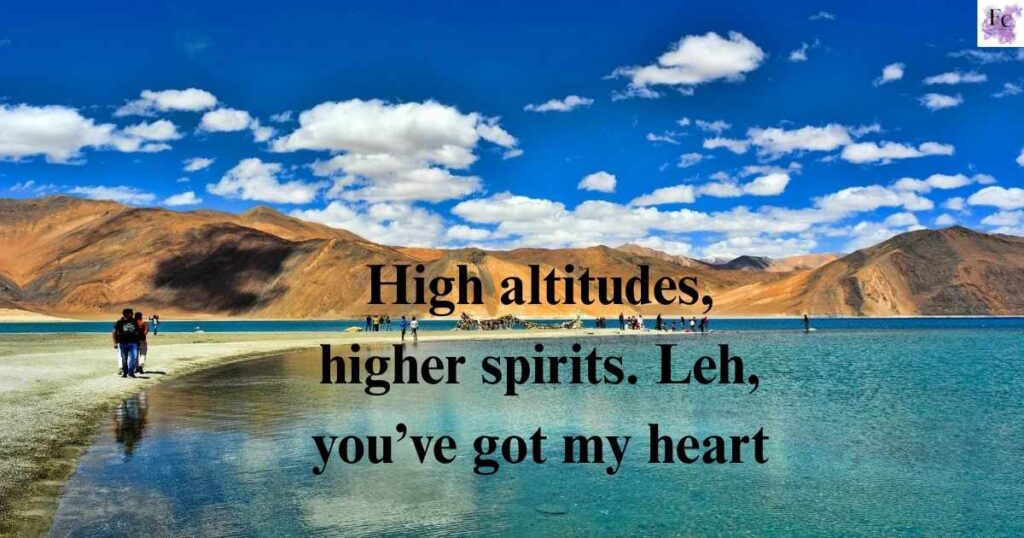 Leh Ladakh Captions for Adventure Lovers