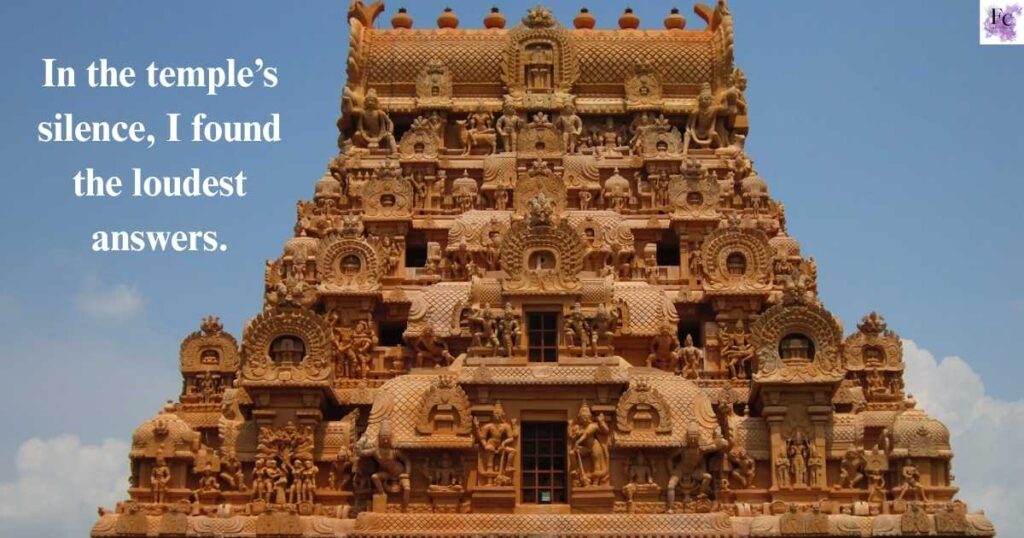 Meaningful Quotes and Captions for Temple Visit