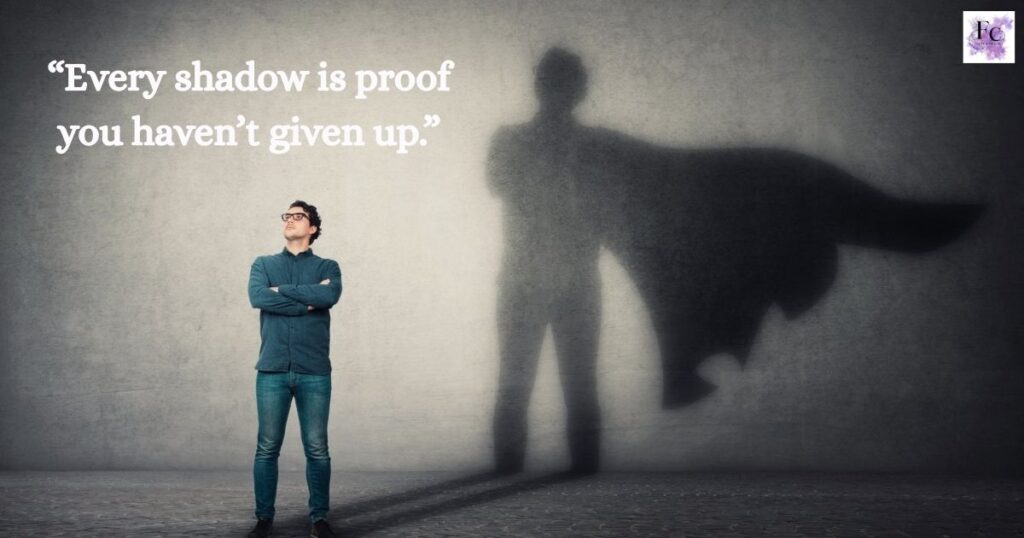 Motivational Shadow Captions