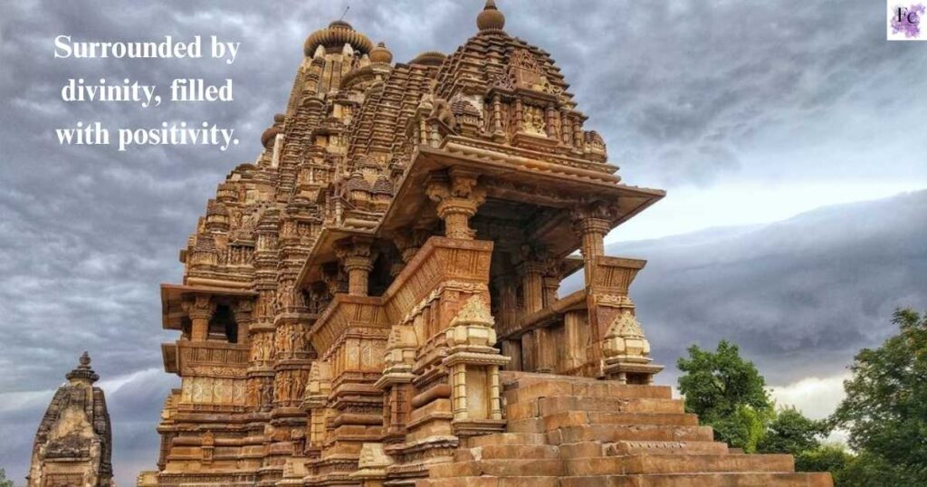 One Line Insta Post Captions for Temple Visit