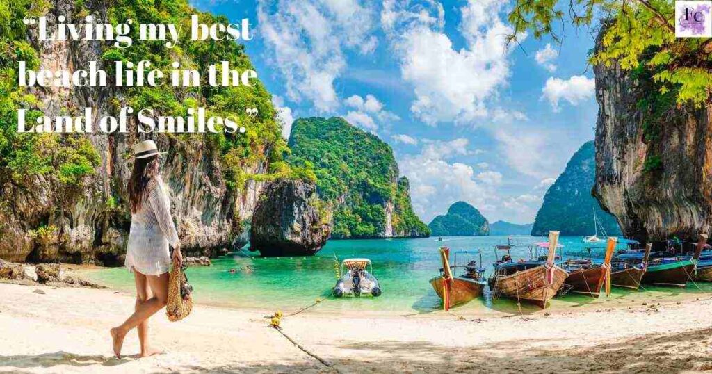 Thailand Beach Captions