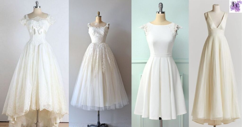 Vintage White Dress Captions