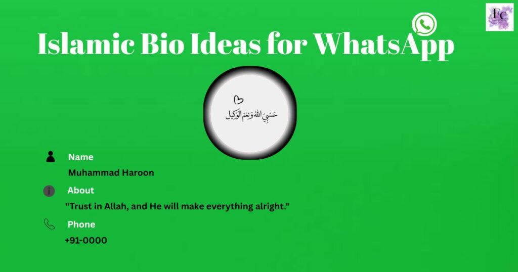 Islamic Bio Ideas for WhatsApp