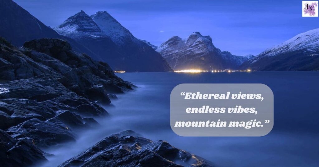 Aesthetic Mountain Captions