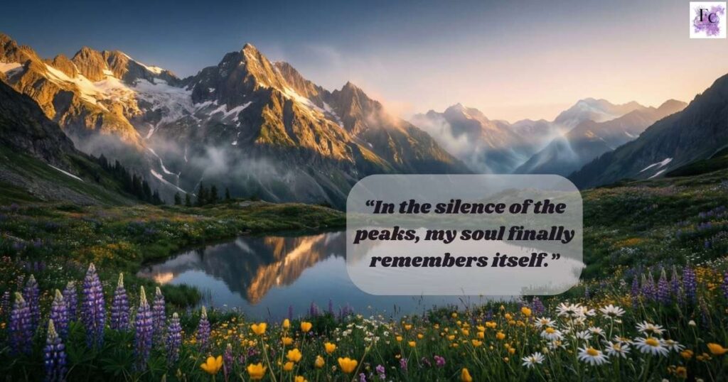 Deep, Poetic & Scenic Mountain Captions