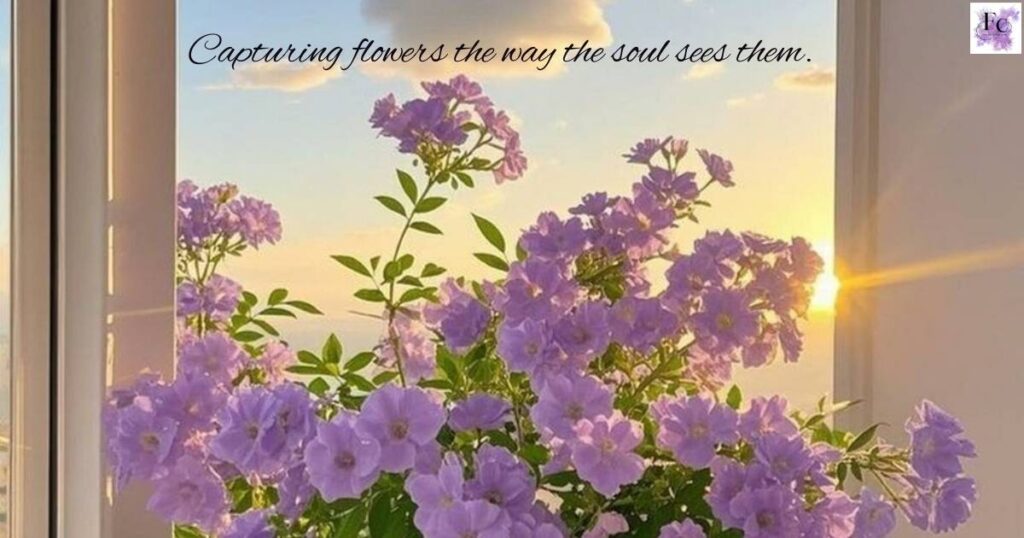 Aesthetic Flower Captions for Photography