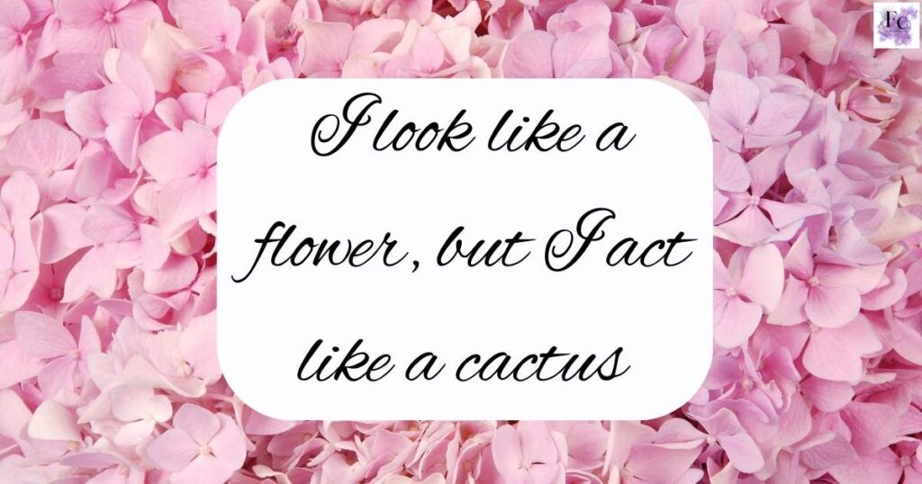 Funny Flower Captions