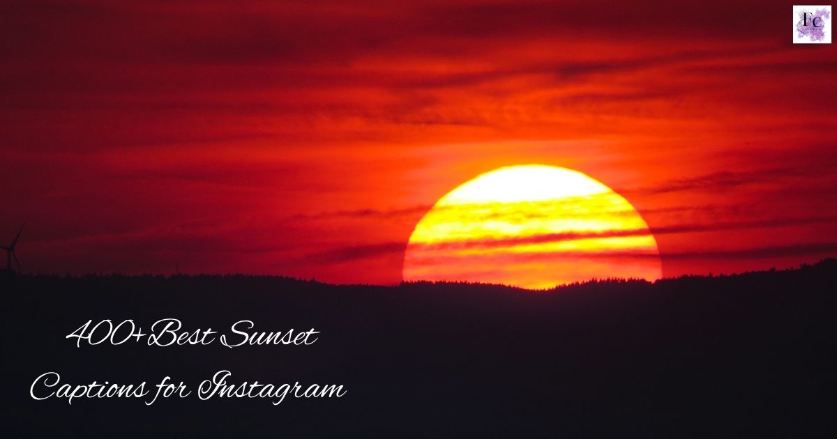 Sunset Captions for Instagram